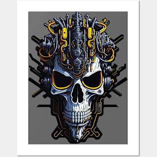 Mecha Skull S01 D37 Posters and Art